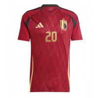 Camiseta Bélgica Lois Openda #20 Primera Equipación Replica Eurocopa 2024 mangas cortas